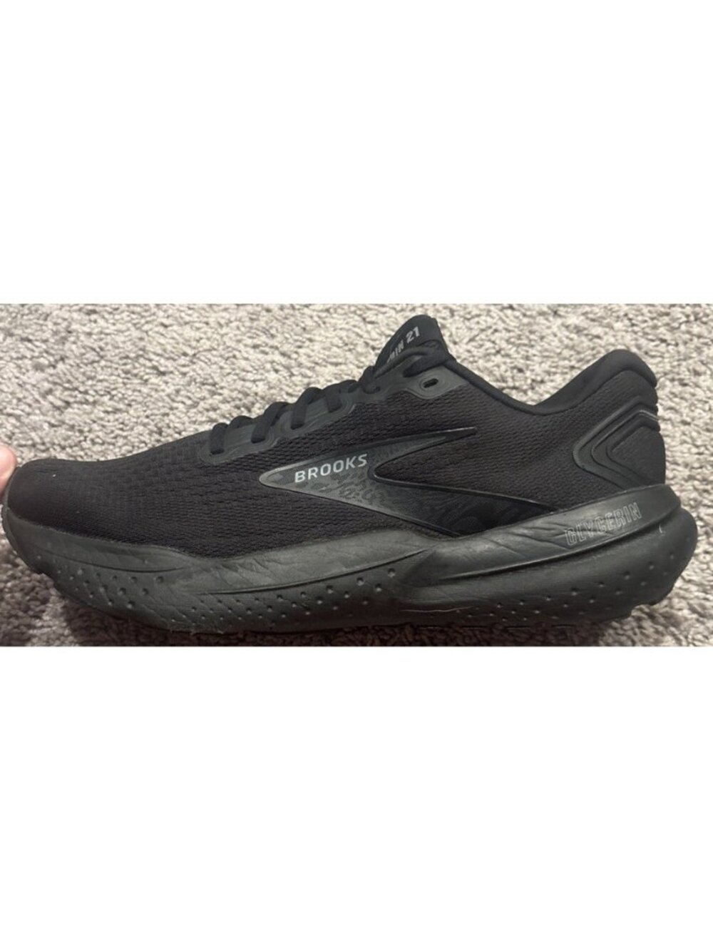 Great! Size 12 - Brooks Men’s Glycerin GTS 21 Running Black Ebony 1104191D020